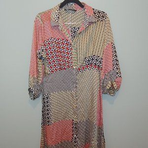 Zara Patchwork Print Dress